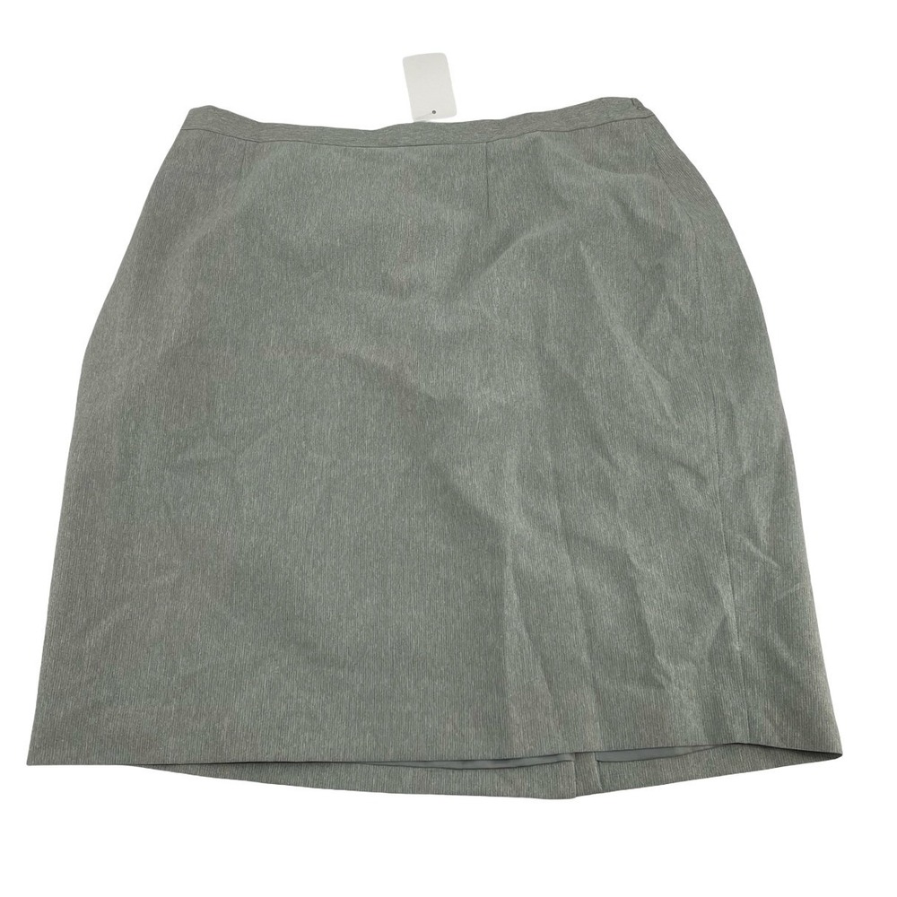 Le Suit Women's Skirt Pencil Gray Heathered Polyester 20W